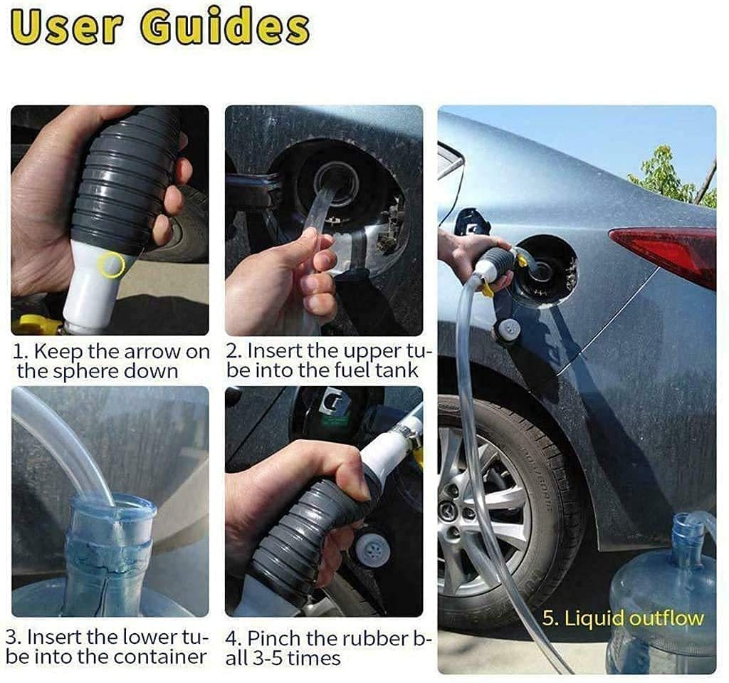 Fuel Transfer Pump Kit for Petrol, Diesel & Water – Portable Hand Pump