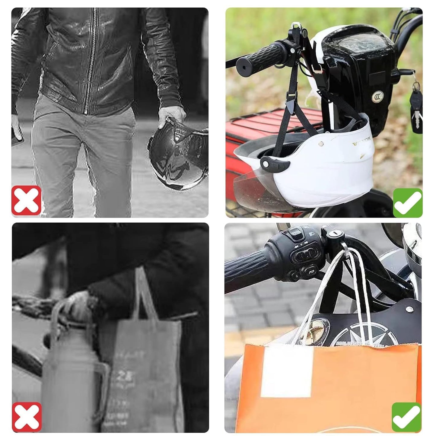 Motorcycle Helmet Lock – Anti-Theft Handlebar Mounted Safety Lock