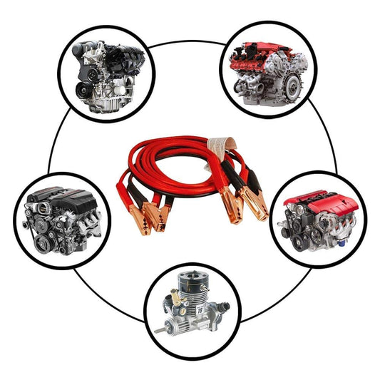 Heavy Duty Car Battery Jumper Cable – Emergency Booster Cable with Alligator Clamps (7 FT)