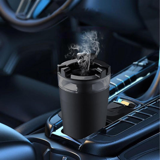 Windproof Car Cigarette Ashtray with Lid & Water Tank