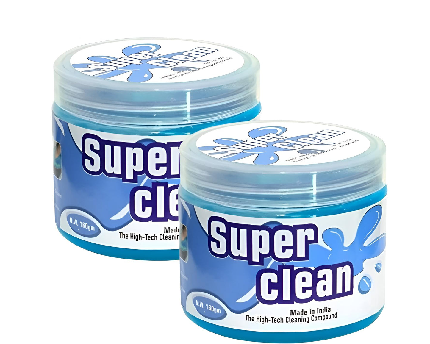 Car Interior Cleaning Gel 160gm (Pack of 2) – Reusable Dust Cleaner for AC Vents, Keyboard, Laptop & Dashboard