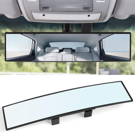 Wide Angle Panoramic Rear View Mirror for Car – Clip-On Interior Rearview Mirror, Universal Fit for Cars & SUVs