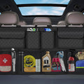 Car Trunk Organizer Backseat Hanging Storage (Black) – Heavy Duty Storage for SUV, MPV & Truck