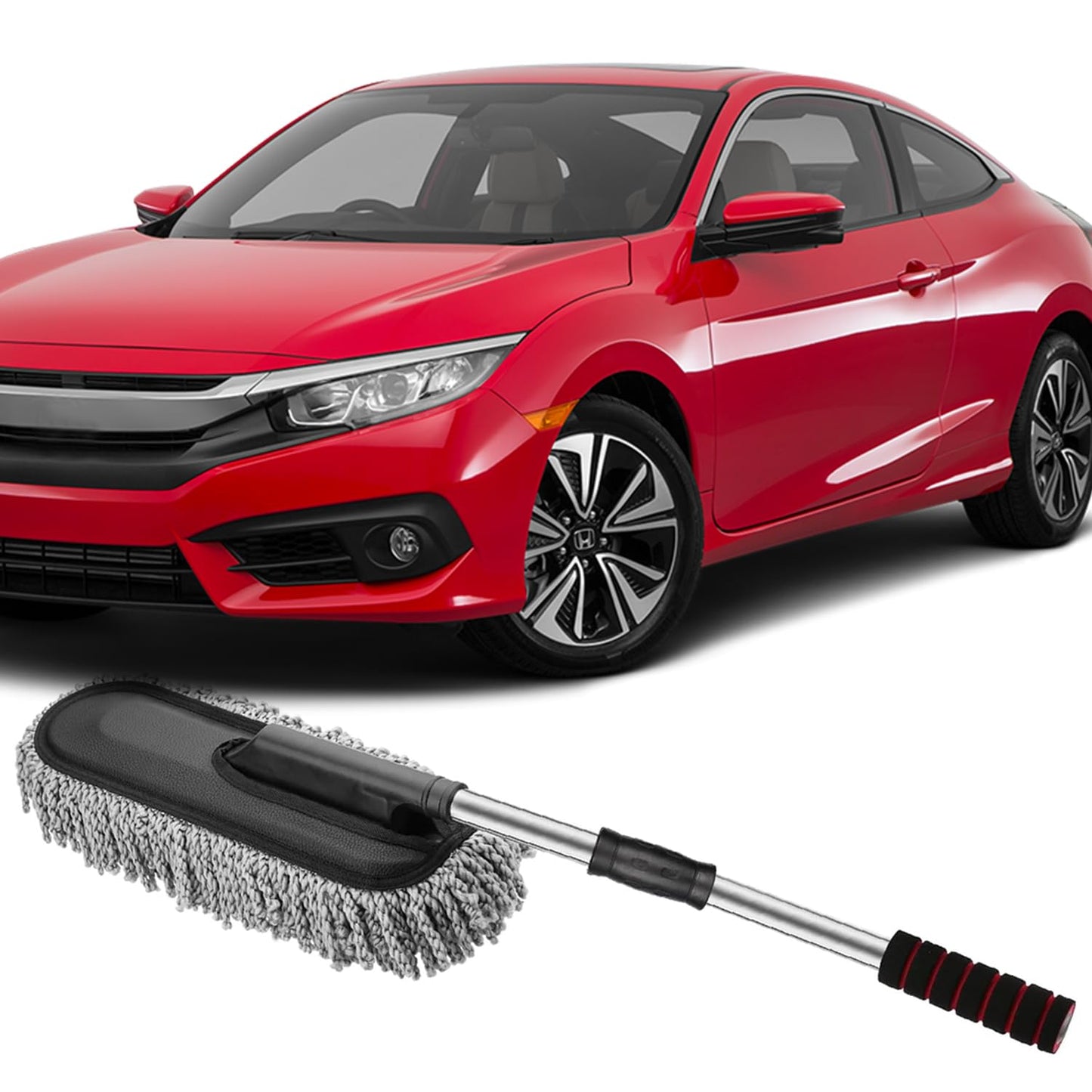 Soft Microfiber Car Duster with Extendable Handle – Scratch-Free Cleaning Brush