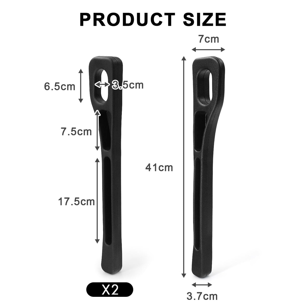 Car Seat Gap Filler for Car | 2-Piece Seat Gap Organizer with Storage Slots | Prevents Items from Falling Between Seats | Black