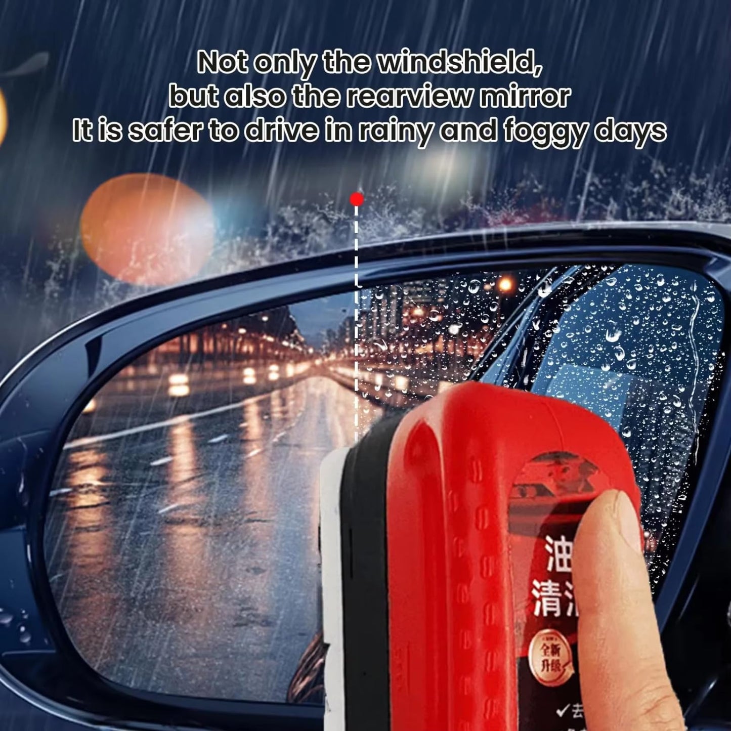 Car Windshield Oil Film Cleaning Brush (Pack of 2) – Automotive Glass Cleaner Sponge for Clear Vision & Water Spot Removal