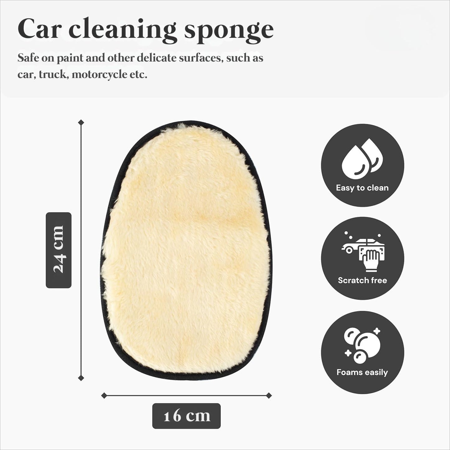 Premium Microfiber Car Cleaning Glove | Car Wash Cleaning Mitt for Interior & Exterior