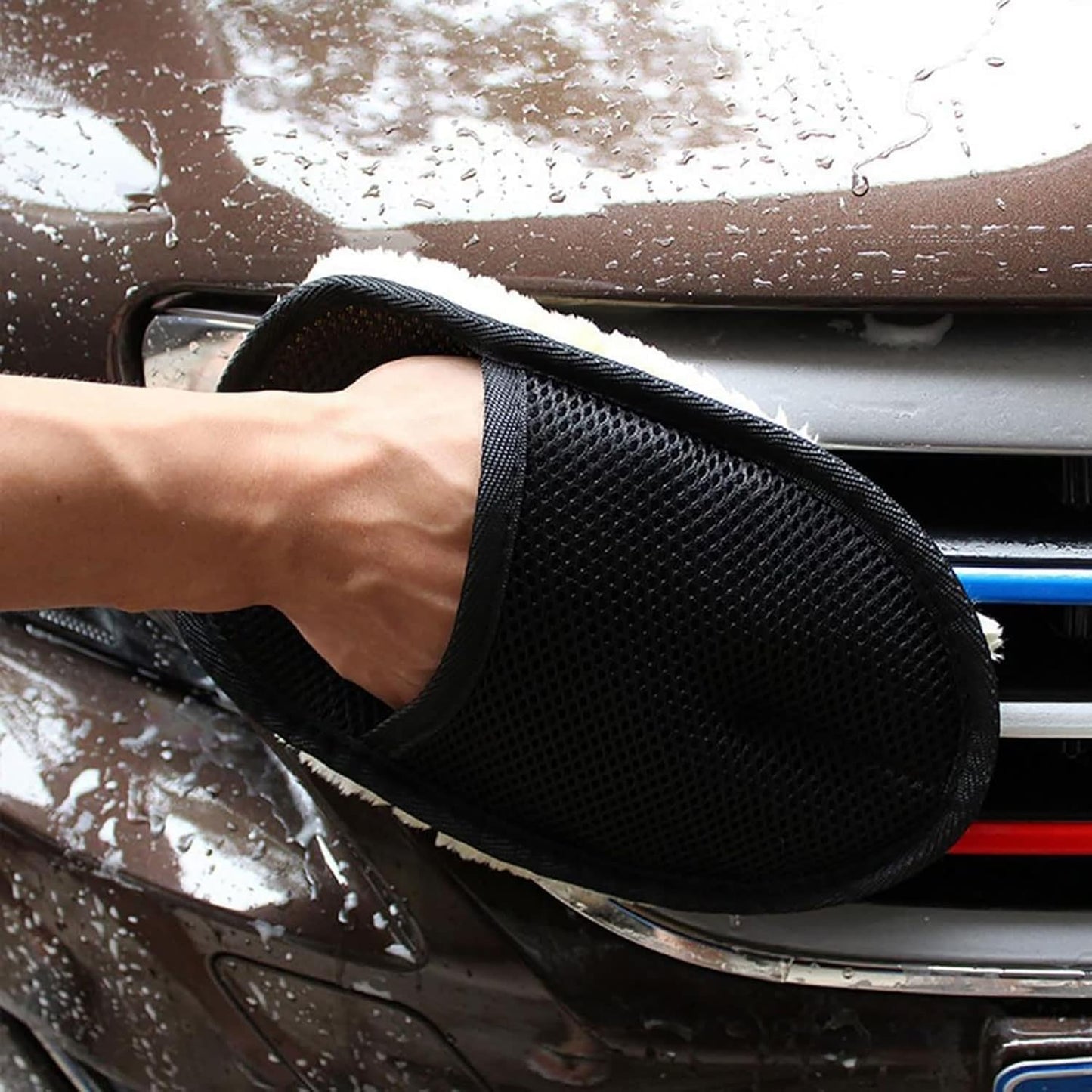 Premium Microfiber Car Cleaning Glove | Car Wash Cleaning Mitt for Interior & Exterior