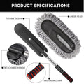 Soft Microfiber Car Duster with Extendable Handle – Scratch-Free Cleaning Brush