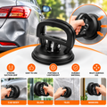 Heavy-Duty Car Dent Puller Suction Cup (Pack of 2) – Strong Grip Dent Remover Tool for Car - Portable Dent Lifter (Black)