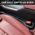 Car Seat Gap Filler for Car | 2-Piece Seat Gap Organizer with Storage Slots | Prevents Items from Falling Between Seats | Black