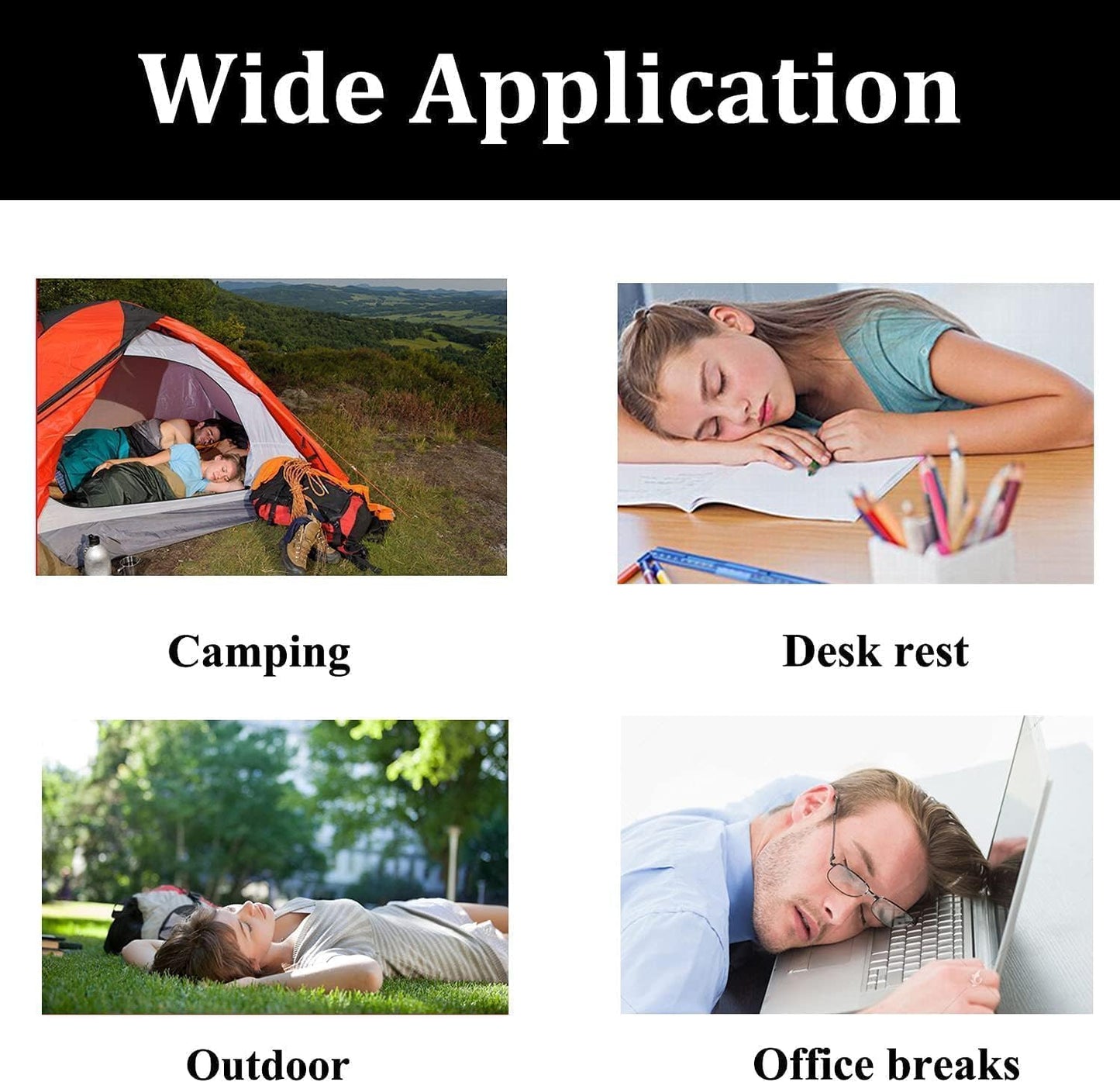 Portable Velvet Air Pillow – Inflatable Camping & Travel Cushion (Pack of 2, Blue)