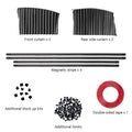 Magnetic Car Window Curtains (4 Pcs) – Side Window Sun Shade & Privacy Cover, Removable Car Sun Protection Screen (Black)