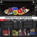 Car Trunk Organizer Backseat Hanging Storage (Black) – Heavy Duty Storage for SUV, MPV & Truck