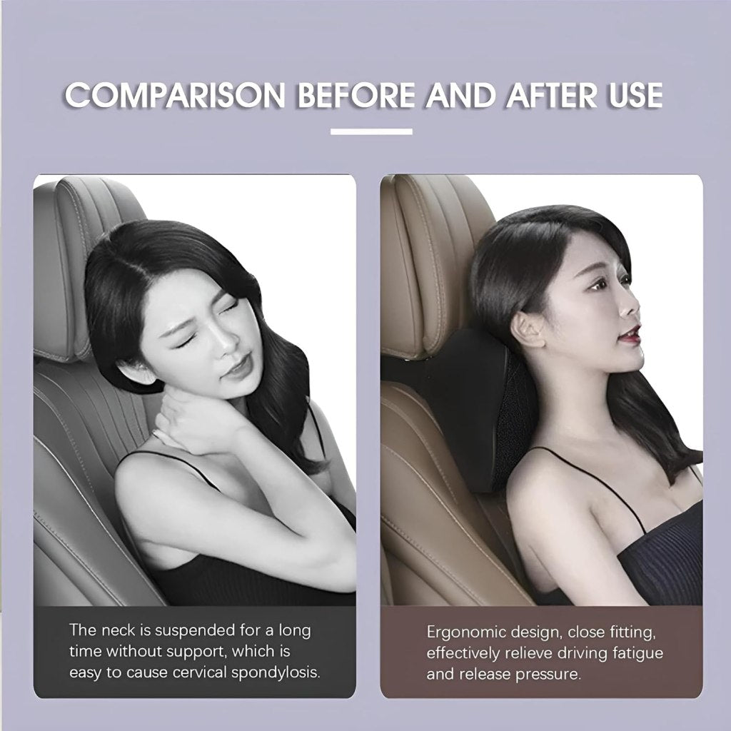 Memory Foam Car Neck Rest Pillow – Comfortable Neck & Cervical Support (Pack of 1)