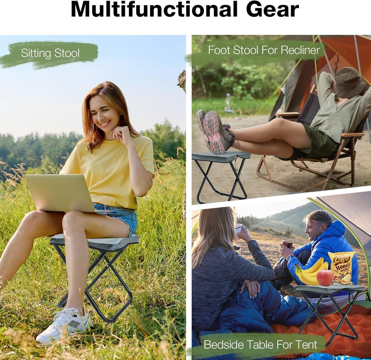 Portable Folding Stool – Lightweight Foldable Seat for Camping, Travel, Picnic & Outdoor Use