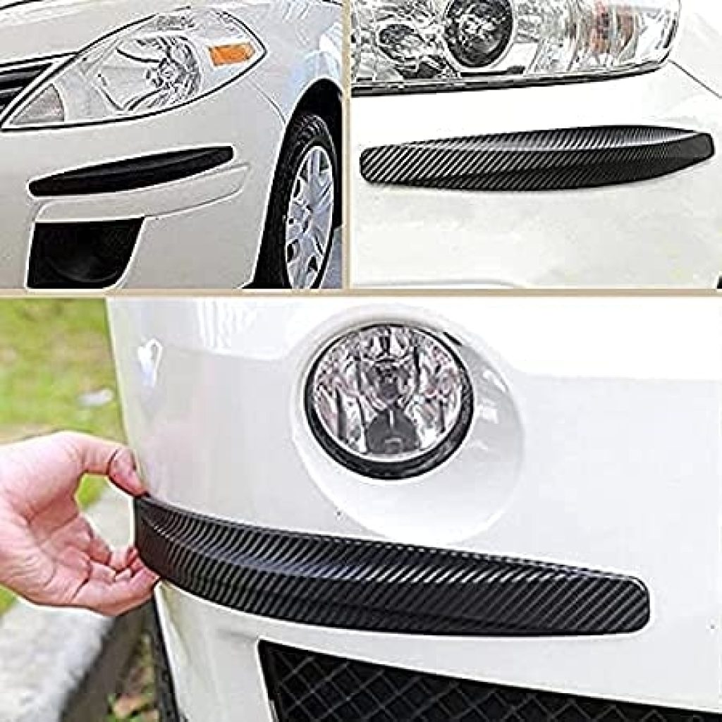 Car Bumper Scratch Guard – Carbon Style Protector (Set of 4)