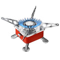 Lightweight Stainless Steel Portable Folding Camping Gas Stove - Outdoor Cooking Stove for Camping, Trekking & Picnic