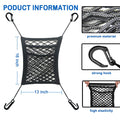 3-Layer Car Mesh Organizer – Seat Back Storage Net & Pet Barrier