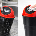 Portable Car Dustbin with Lid –  Car Garbage Bin, Mini Trash Can for Car | Cup Holder Design (Multiple Colors)