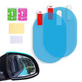Car Rear View Mirror Anti Fog Film (Oval 2 PCS) | Waterproof Anti-Rain Mirror Protector | Anti-Glare, Anti-Scratch Nano Coating Film | Clear Vision Side Mirror Protection for Cars & SUVs