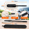 Premium Car Duster with Long Handle – Reusable Cotton Thread Dust Cleaning Mop for Cars, Bikes & Vehicle Interiors
