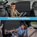 Magnetic Car Window Curtains (4 Pcs) – Side Window Sun Shade & Privacy Cover, Removable Car Sun Protection Screen (Black)