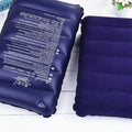 Portable Velvet Air Pillow – Inflatable Camping & Travel Cushion (Pack of 2, Blue)
