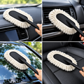 Premium Car Duster with Long Handle – Reusable Cotton Thread Dust Cleaning Mop for Cars, Bikes & Vehicle Interiors