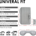 Premium Car Inflatable Bed with Air Pump & 2 Pillows - Universal Back Seat Air Mattress for Travel, Road Trips, Camping & Outdoor Adventures