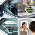 Car Rear View Mirror Anti Fog Film (Oval 2 PCS) | Waterproof Anti-Rain Mirror Protector | Anti-Glare, Anti-Scratch Nano Coating Film | Clear Vision Side Mirror Protection for Cars & SUVs