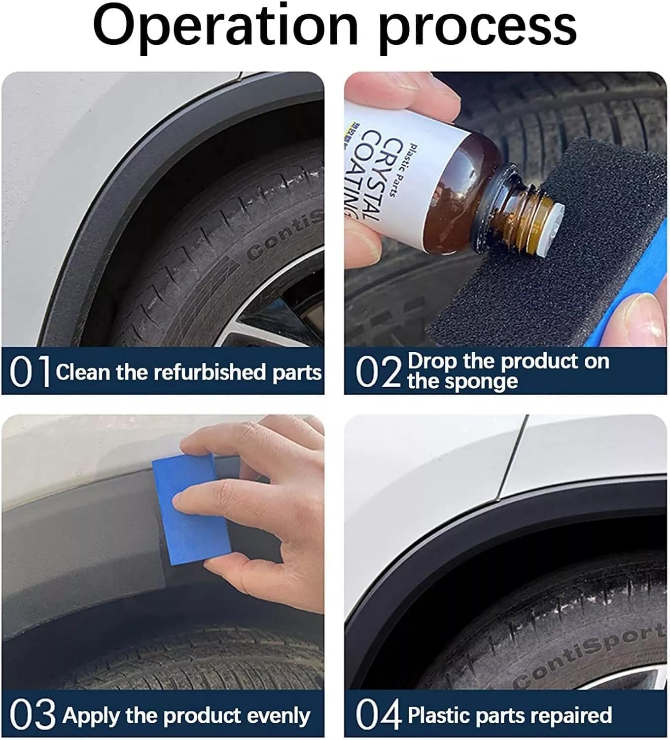 Car Plastic Crystal Coating 30ml (Pack of 2) – Interior Trim Restorer & Dashboard Shine Protector