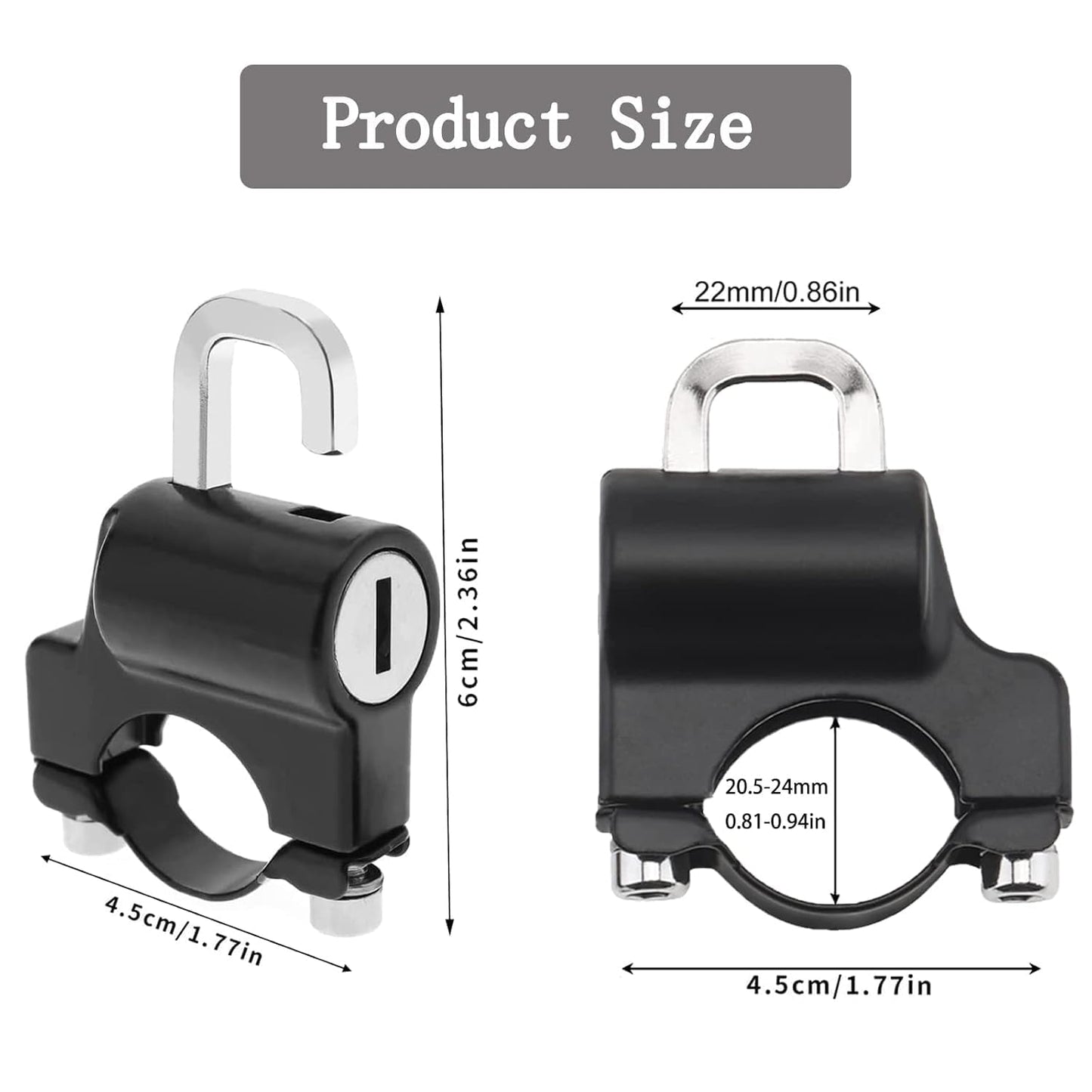 Motorcycle Helmet Lock – Anti-Theft Handlebar Mounted Safety Lock