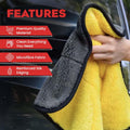 Multipurpose Microfiber Cleaning Cloth for Car, Window & Glass – (Pack of 3, 40×40 cm)