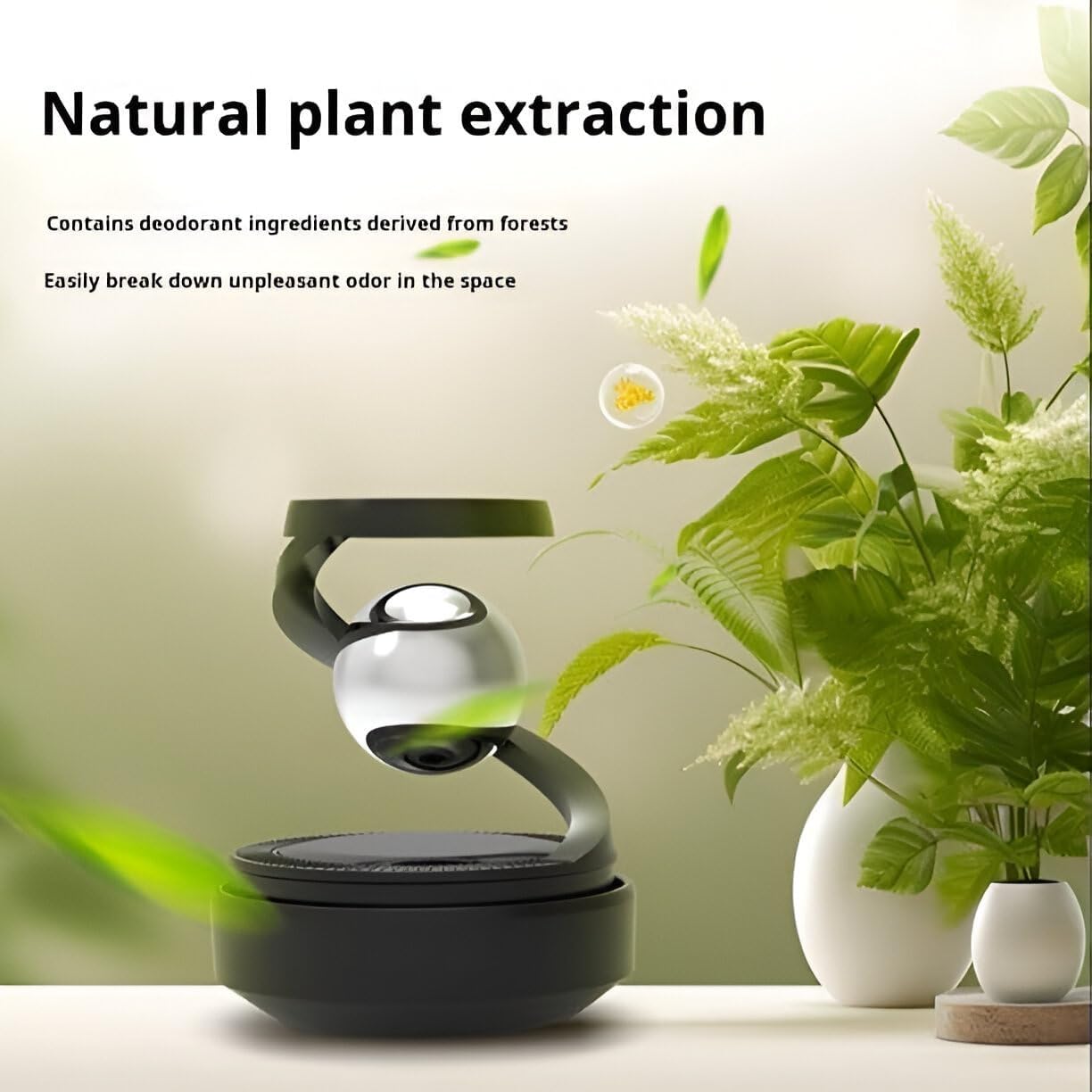 Solar Aroma Car Air Freshener – Rotating Dashboard Perfume Diffuser