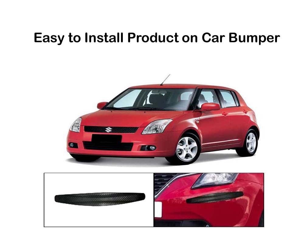 Car Bumper Scratch Guard – Carbon Style Protector (Set of 4)