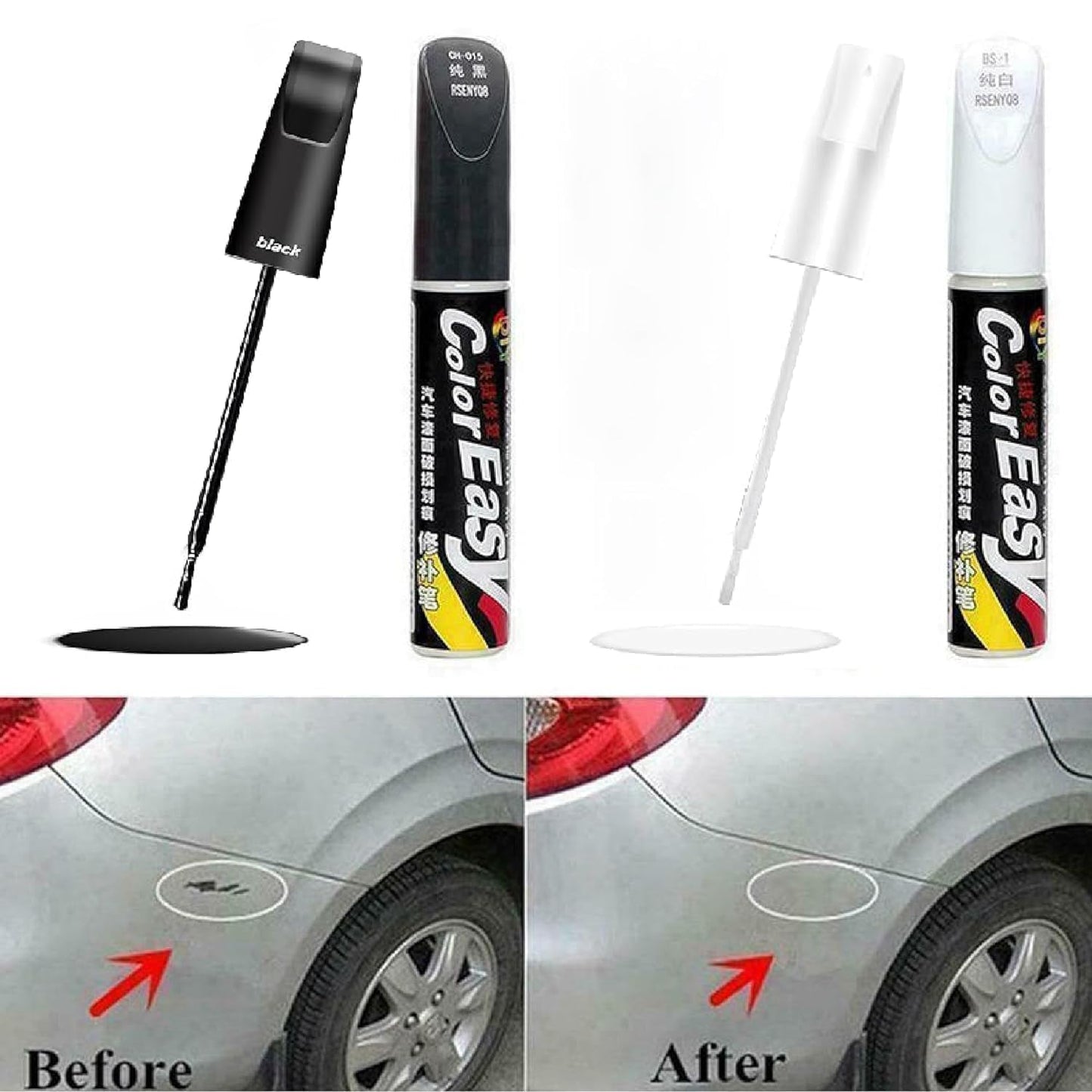 Car Scratch Repair Paint Pen – 2 in 1 Touch Up Pen for Car Scratches