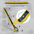 Universal Car Jack Ratchet Wrench – 360° Forward & Reverse Speed Handle Tool