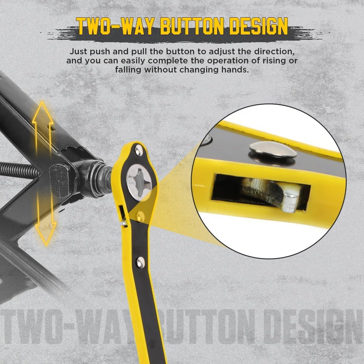 Universal Car Jack Ratchet Wrench – 360° Forward & Reverse Speed Handle Tool