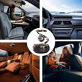 Solar Aroma Car Air Freshener – Rotating Dashboard Perfume Diffuser