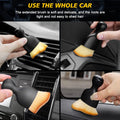 Car Interior Deep Cleaning Combo Kit - 2 Dashboard Cleaning Brushes, 1 Mini Microfiber Car Duster & 1 Microfiber Cloth