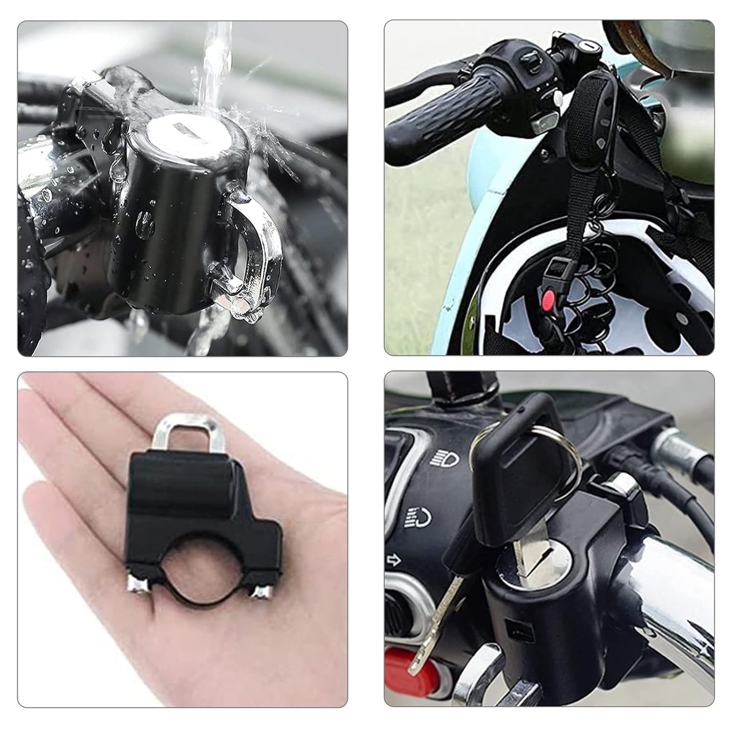 Motorcycle Helmet Lock – Anti-Theft Handlebar Mounted Safety Lock