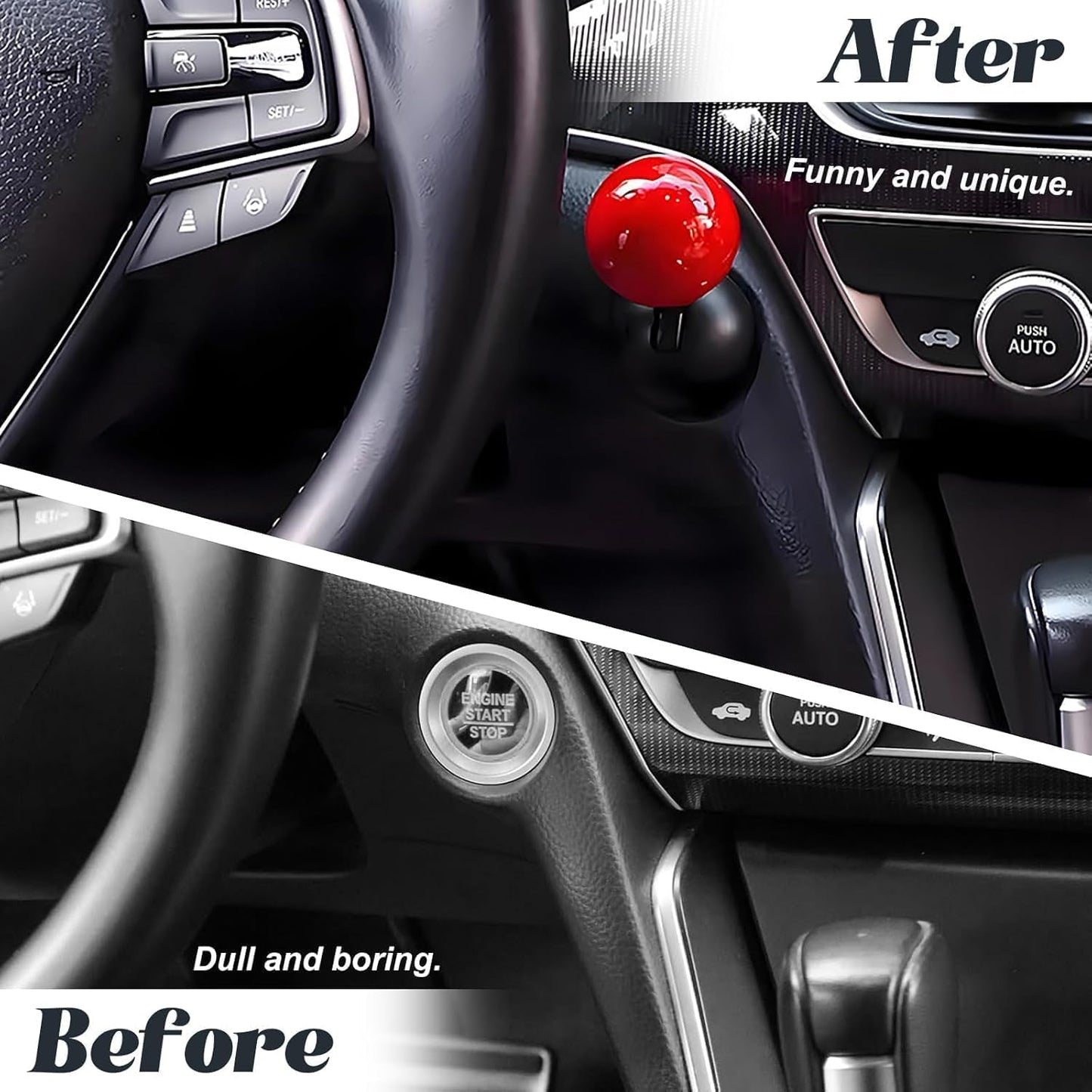 Car Push-To-Start Button Cover – Stylish Interior Protection