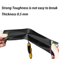 Car Door Sill Protector Carbon Fiber Sticker – Anti-Scratch Entry Guard Strip, Waterproof Door Scuff Protection (5cm x 5m, Black)