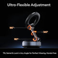 Vacuum Magnetic Phone Holder for Car Dashboard, Mirror & Desk – 360° Rotating Suction Mount