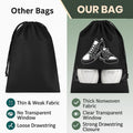 Travel Shoe Storage Bags (Pack of 3) – Drawstring Dustproof Shoe Organizer for Travel & Storage