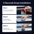 Vacuum Magnetic Phone Holder for Car Dashboard, Mirror & Desk – 360° Rotating Suction Mount