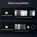 Vacuum Magnetic Phone Holder for Car Dashboard, Mirror & Desk – 360° Rotating Suction Mount