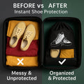 Travel Shoe Storage Bags (Pack of 3) – Drawstring Dustproof Shoe Organizer for Travel & Storage